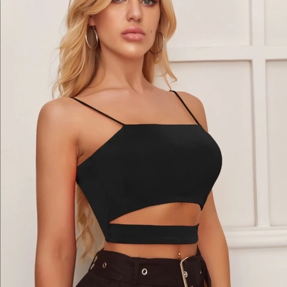 Black crop top - Picture 4 of 5